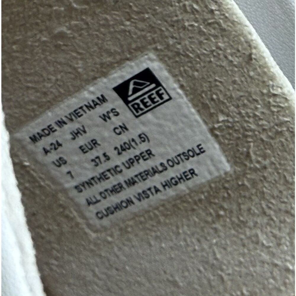 Reef Women's Cushion Vista Hi Sandals Platform White Size 7 Higher Sandal - Picture 5 of 8